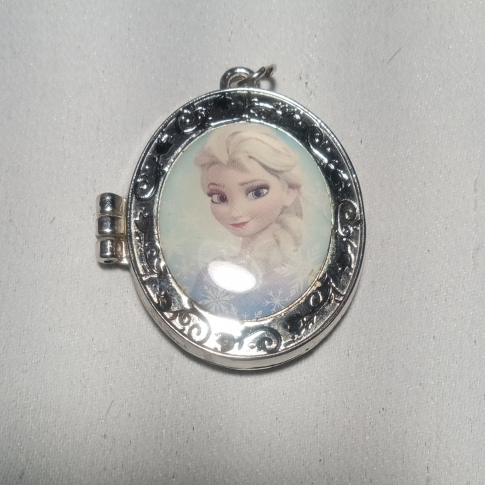 Disney Silver Locket with Elsa Design
